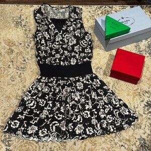 Ramy Brook black and white mini-dress, XS